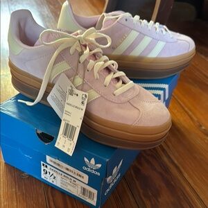 Adidas Women's Light Pink Gazelle Bold Sneakers